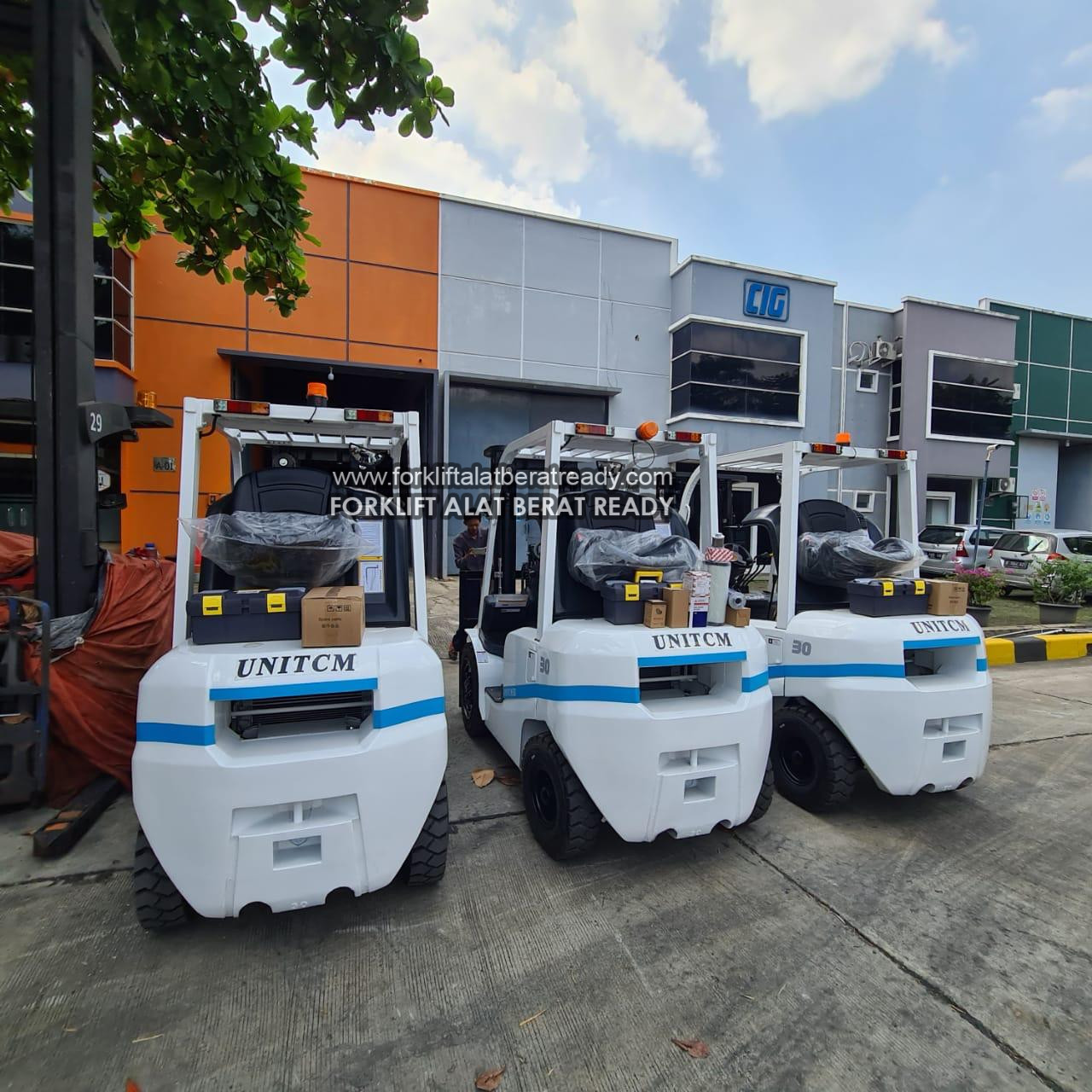 Forklift Tcm Fd30 Transmisi Matic Engine Isuzu C240 Mast 3 Meter