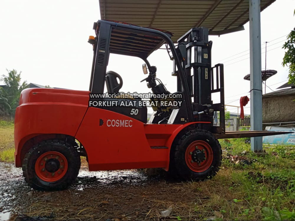 Forklift cosmec Tahun 2018 Transmisi metic Mesin Mitsubishi S4s Mast tiang standar 2