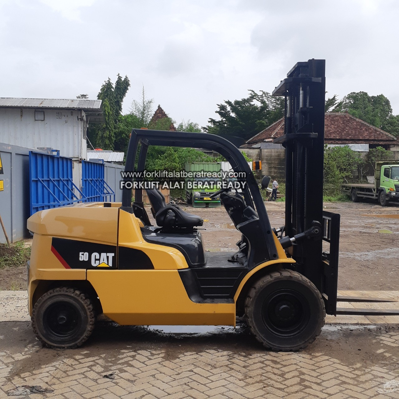 Forklift Cat 5 Ton Tahun 2017 Engine S6s (Dp50n) Lift Tiang 4 Meter 4