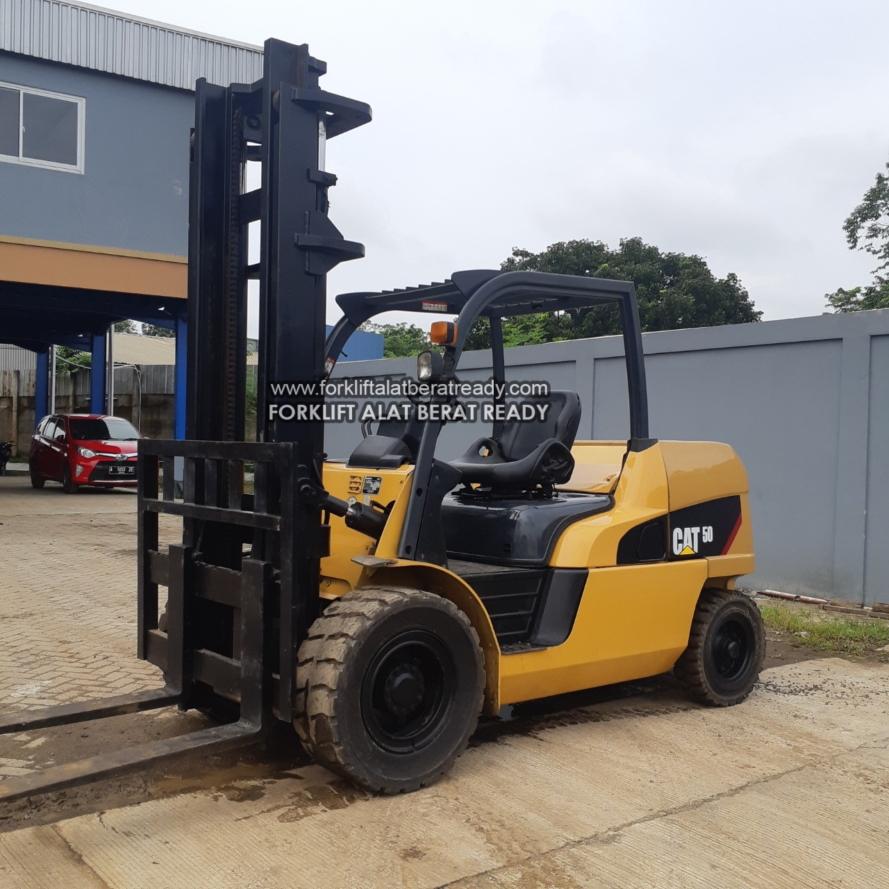 Forklift Cat 5 Ton Tahun 2017 Engine S6s (Dp50n) Lift Tiang 4 Meter 7